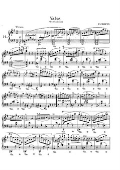 Waltz (posthumous) No.14 in E minor